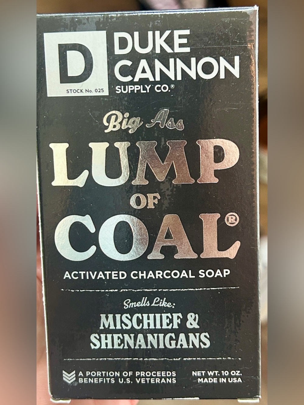 Duke Cannon Big Ass Lump of Coal Activated Charcoal Soap - Black